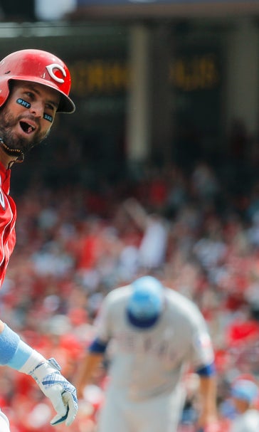 Winker paces Reds with 5 RBIs in 11-3 rout over Rangers